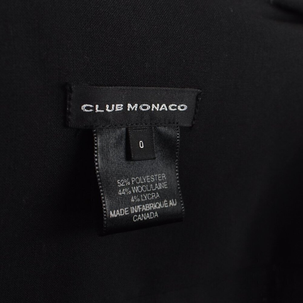 Club Monaco Wool Button Front Sheath Shirt Dress - 0 - Picture 8 of 8